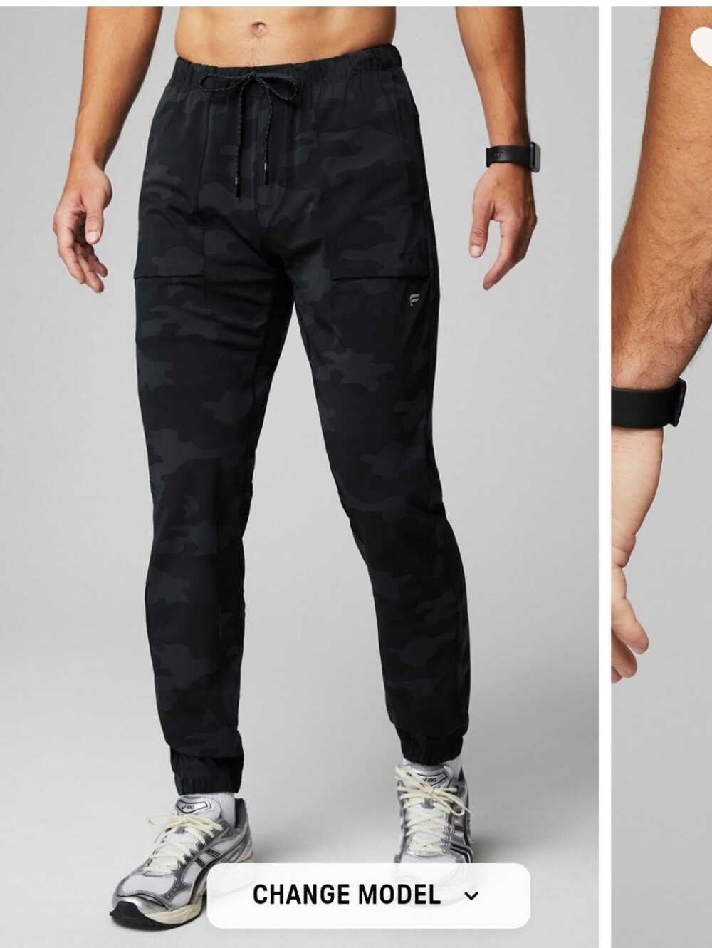 Fabletics The One Jogger Black Camo Multicam Large Tall Mens